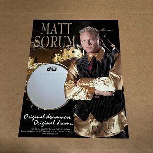 Matt Sorum of Guns N' Roses - DW DRUMS - 1998 Print Advertisement